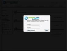 Tablet Screenshot of customleadsbackoffice.net